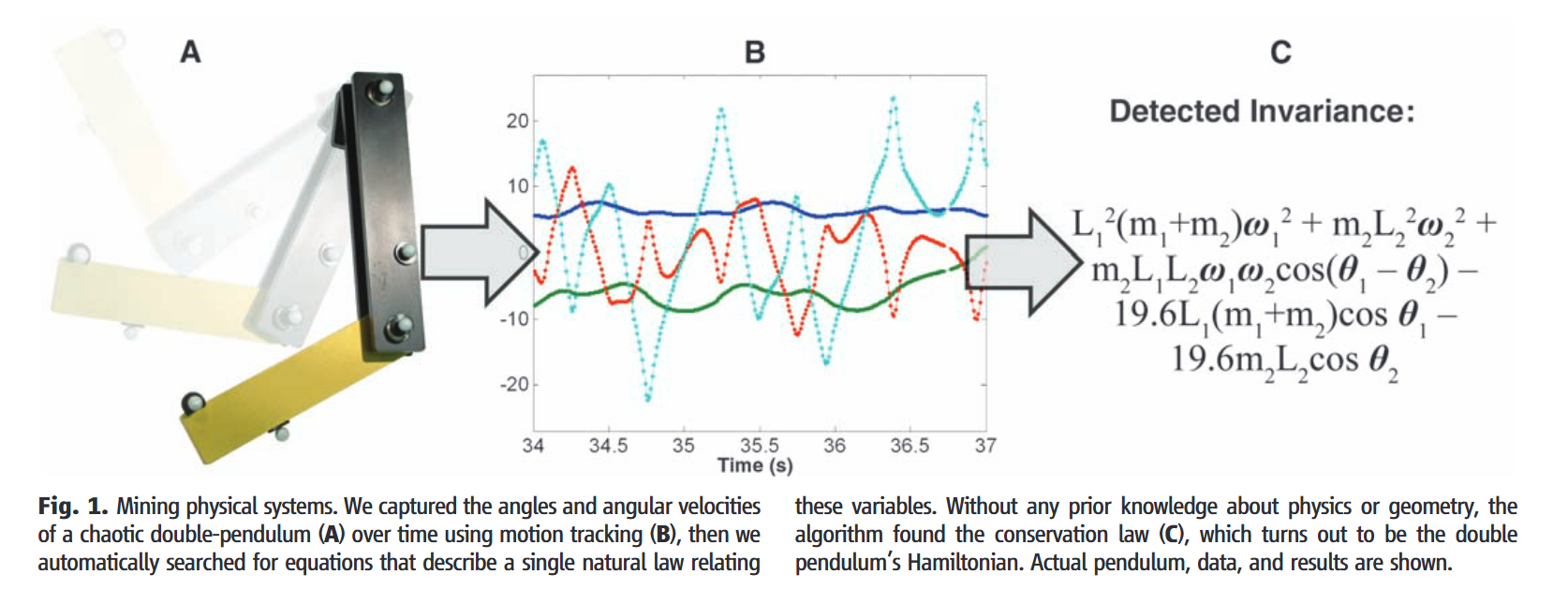 Chaotic double pendulum from 10.1126/science.1165893